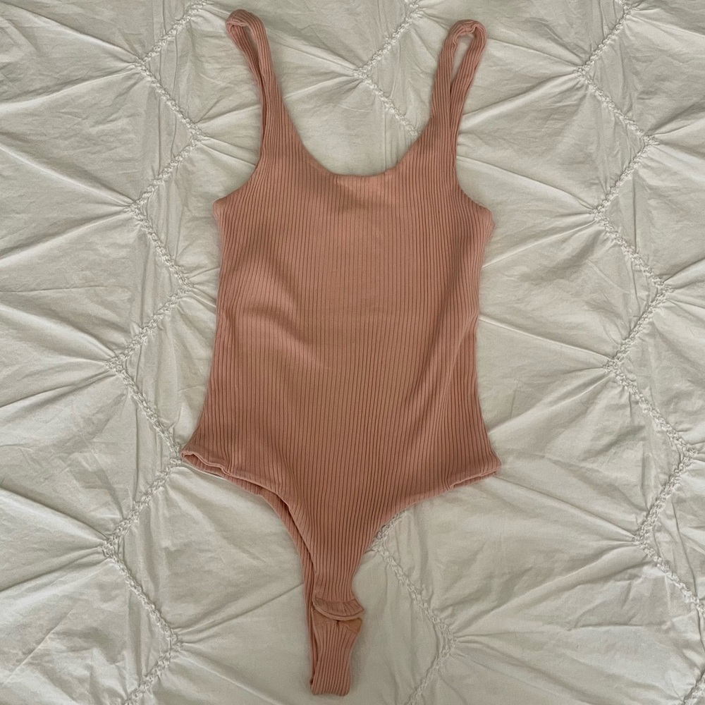 Kittenish Ribbed Bodysuit